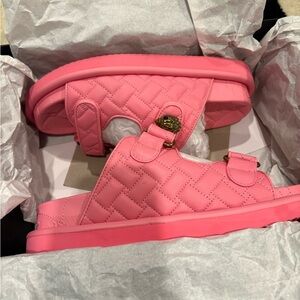 Kurt Geiger Pink Quilted Women's Sandals